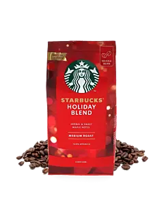 Holiday Blend coffee beans from Starbucks 
