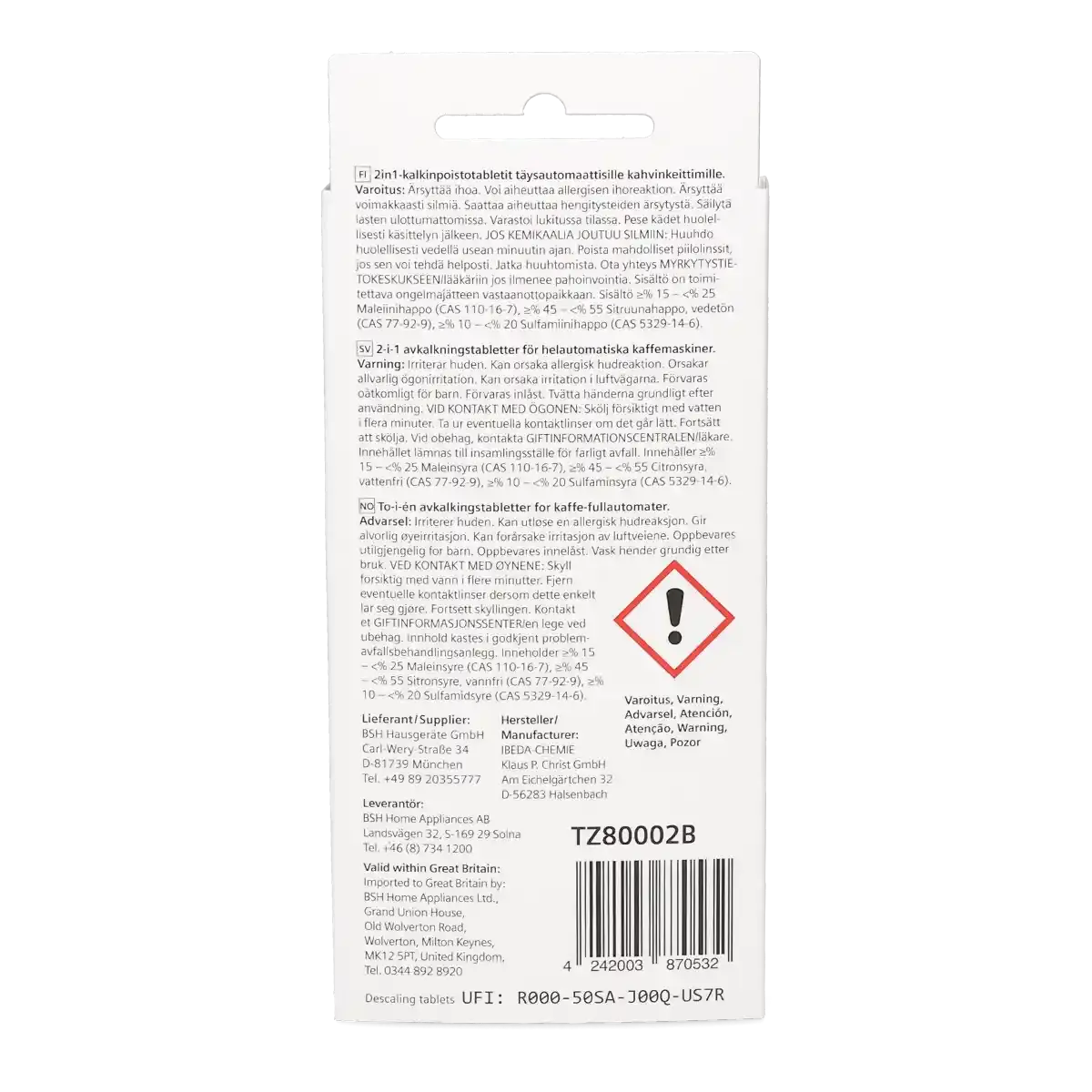 Compresse\u0020decalcificanti\u0020Siemens\u0020TZ80002B\u0020
