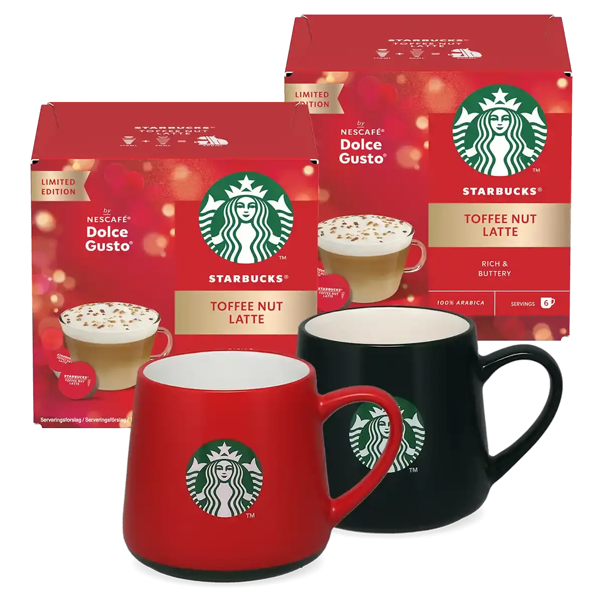 Pacchetto Toffee Nut Latte + 2 tazze
