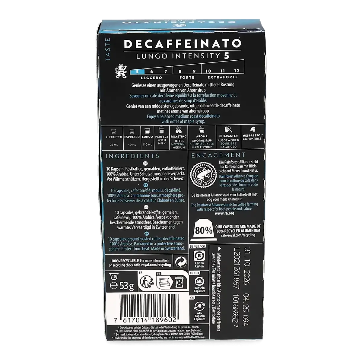 Lungo\u0020Decaffeinato\u0020